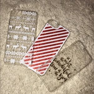 I’m selling 3 Christmas phone cases for a 6s